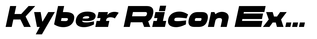 Kyber Ricon Extra Bold Italic Neu